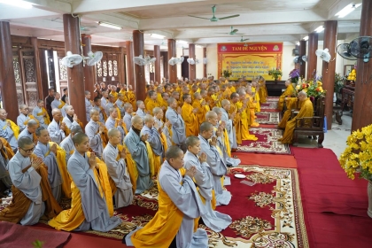  Sơn môn Tổ đình Bồ Đề gặp mặt đầu xuân Giáp Thìn